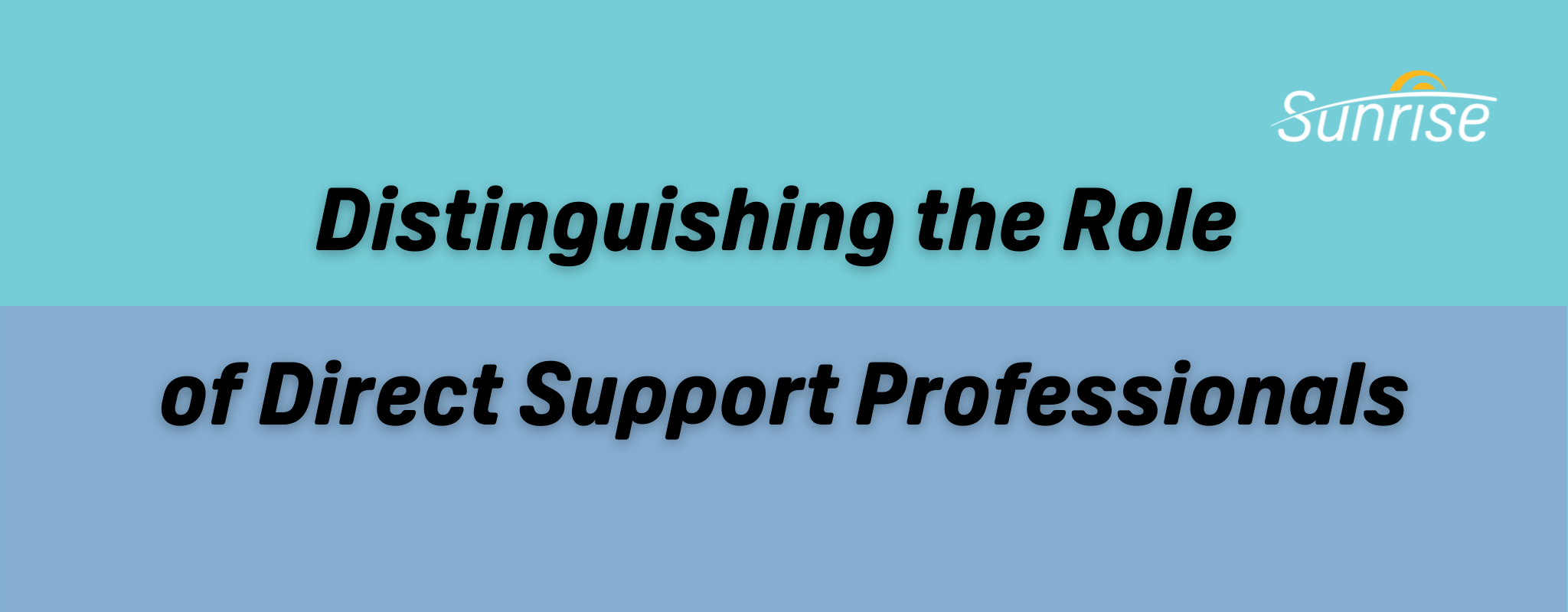 Distinguishing the Role of Direct Support Professionals