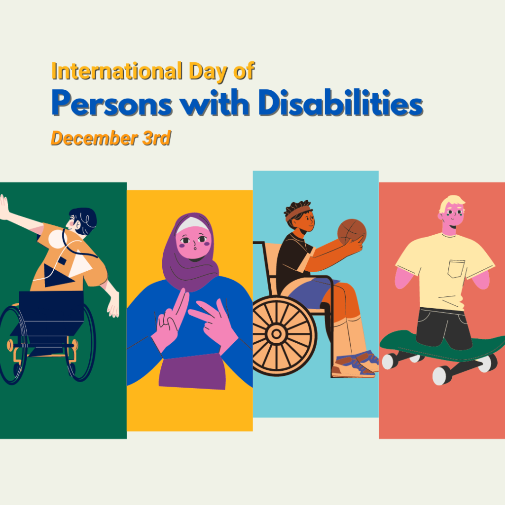 Publication sur les réseaux sociaux pour la Journée internationale des personnes handicapées